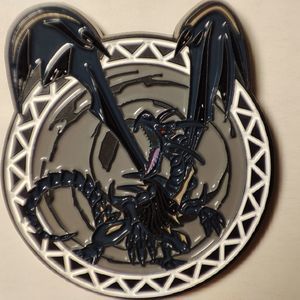 Yugioh Red Eyes Black Dragon Enamel Pin Official Konami Anime Collectible Badge